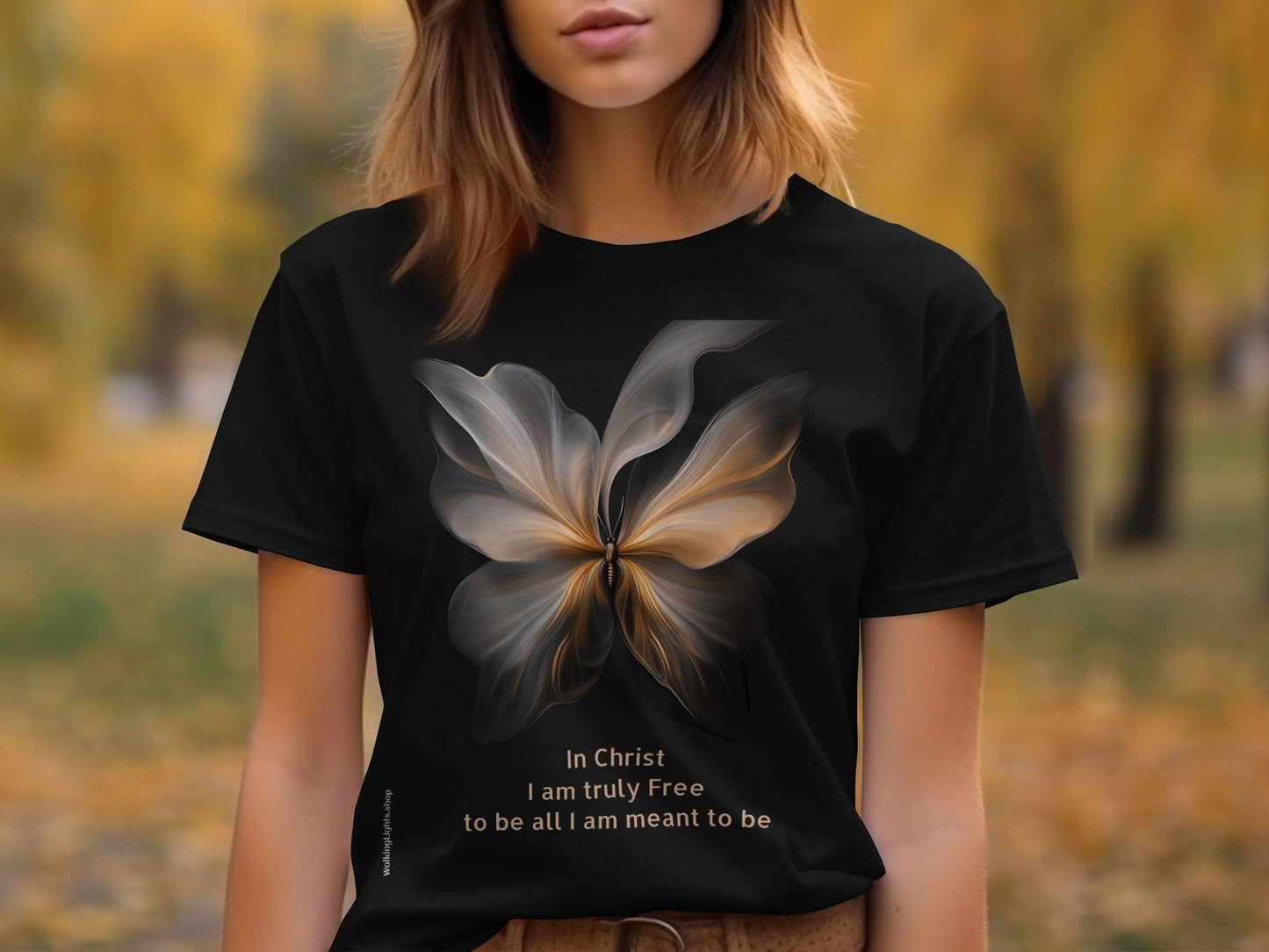 Walking Light's Inspirational Collection T-Shirt and Sweatshirt. Featuring Freedom In Christ. - Walking Lights