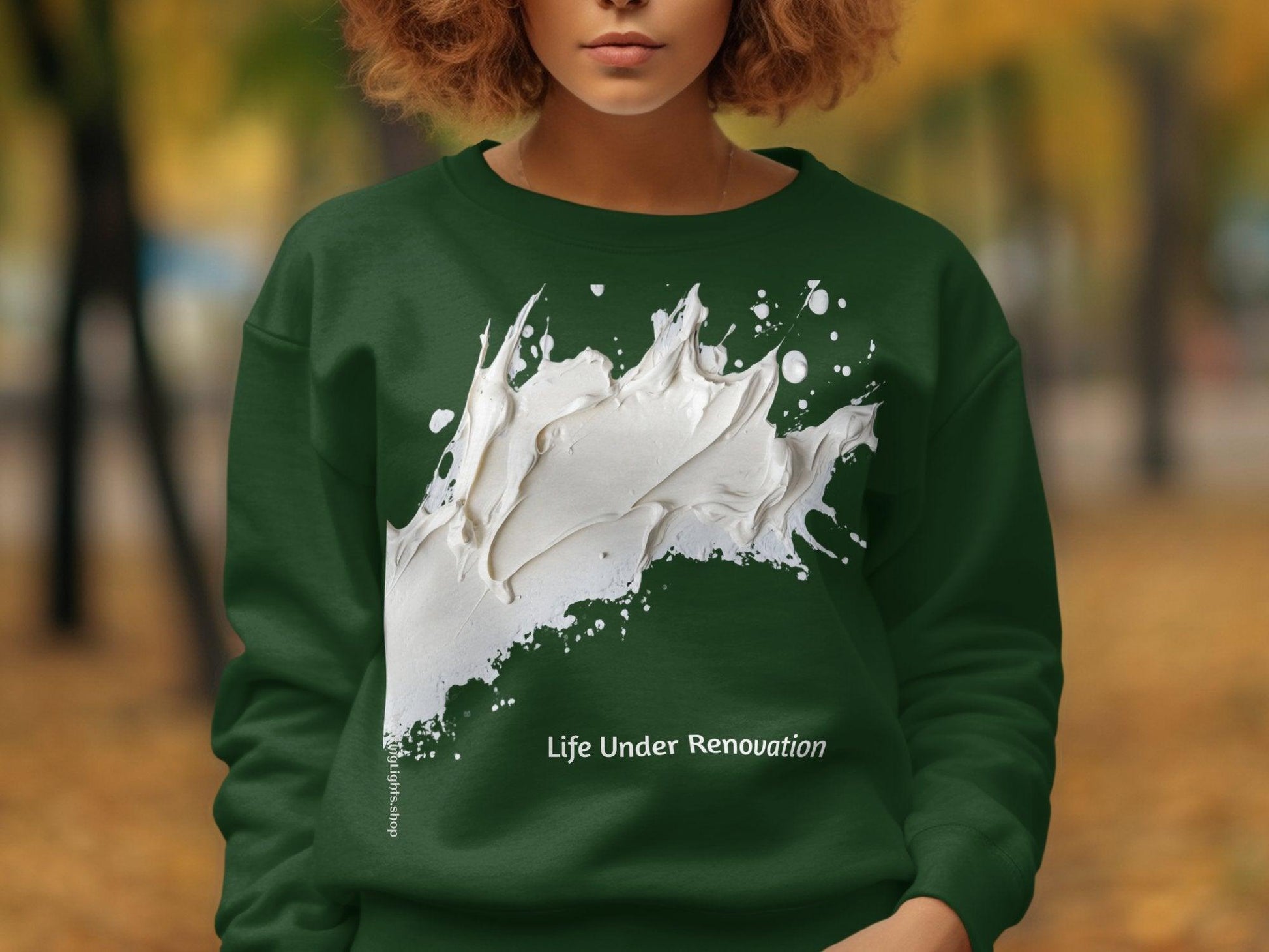 Walking Light's Motivational Collection of T-shirts, Hoodies, and Sweatshirts. "Life Under Renovation" design. - Walking Lights