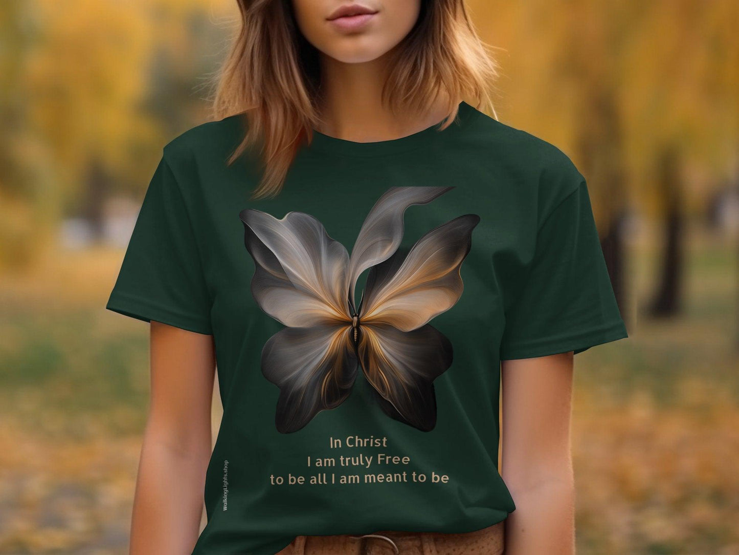 Walking Light's Inspirational Collection T-Shirt and Sweatshirt. Featuring Freedom In Christ. - Walking Lights