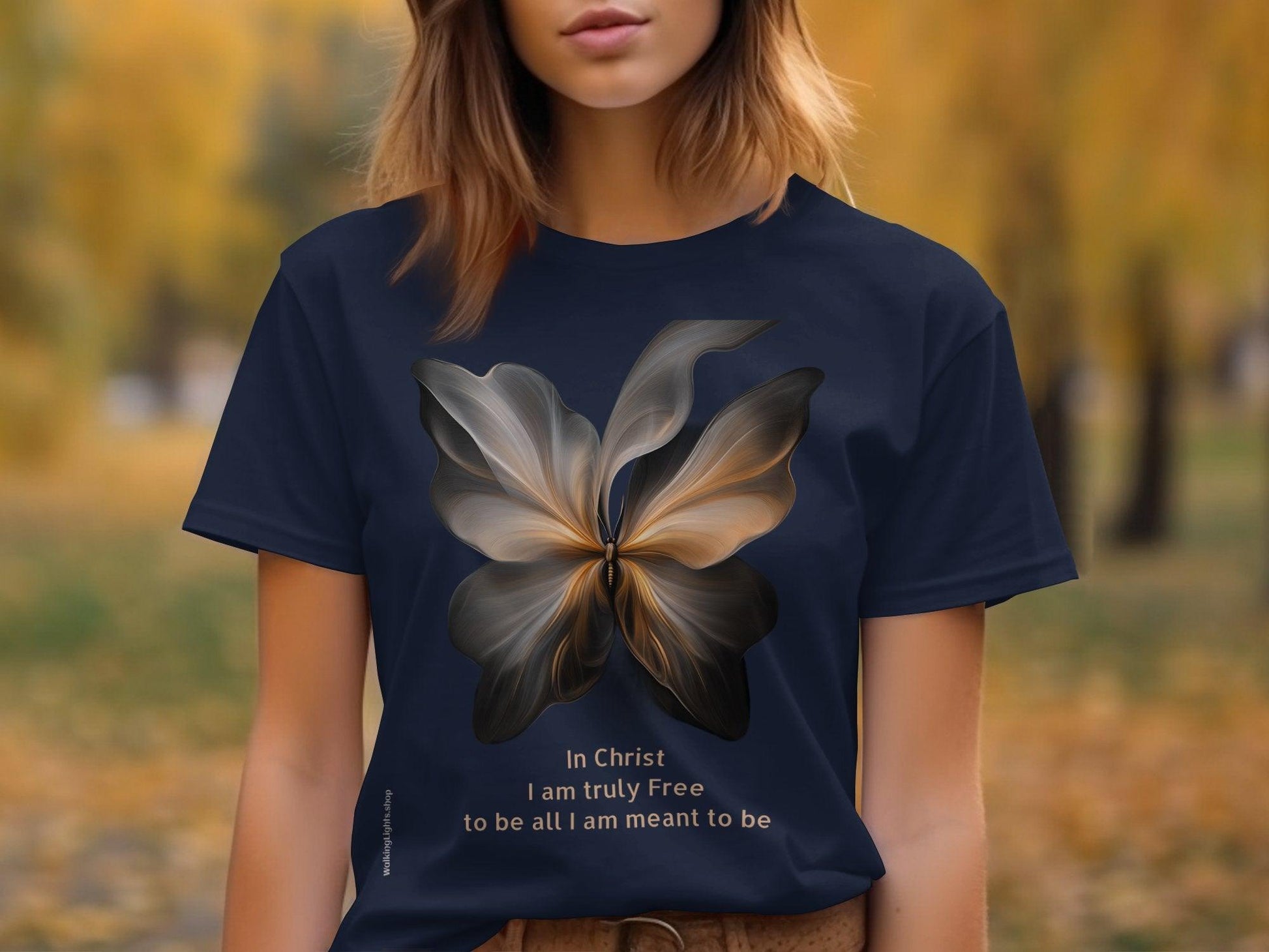 Walking Light's Inspirational Collection T-Shirt and Sweatshirt. Featuring Freedom In Christ. - Walking Lights