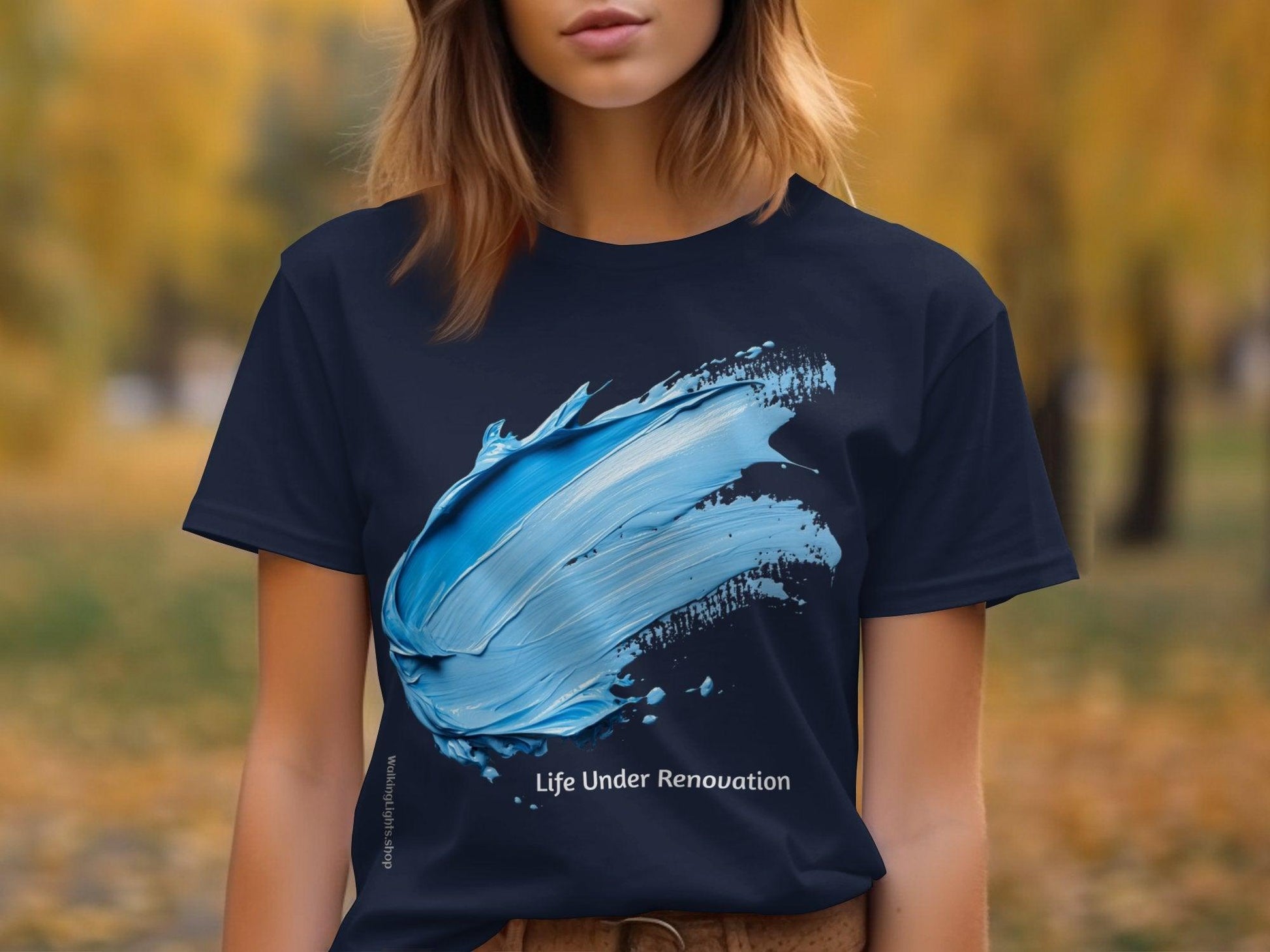 Walking Light's Motivational Collection of T-shirts, Hoodies, and Sweatshirts. "Life Under Renovation" design. - Walking Lights