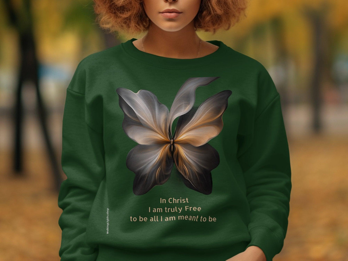 Walking Light's Inspirational Collection T-Shirt and Sweatshirt. Featuring Freedom In Christ. - Walking Lights